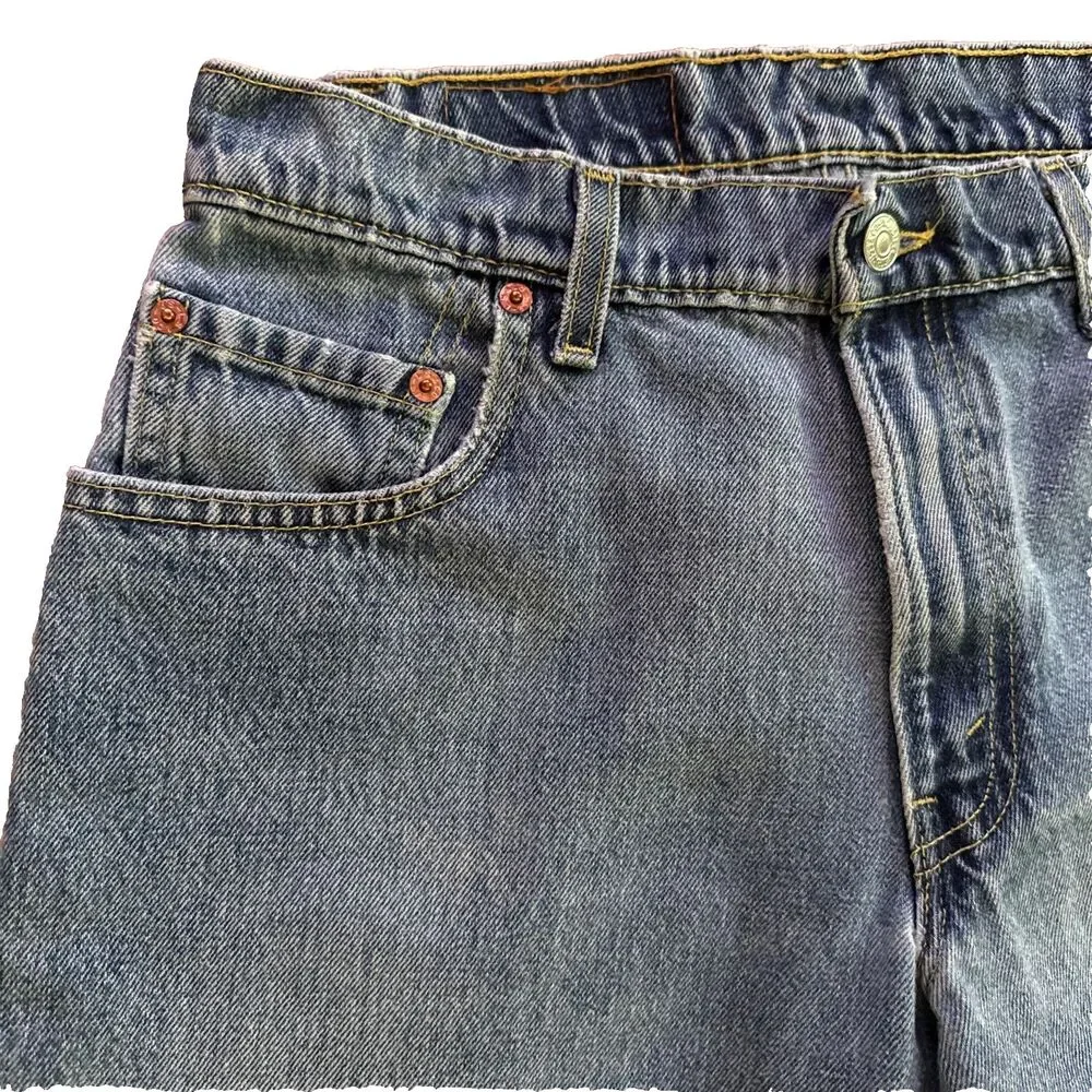 VTG Levis 570 Baggy Fit Jeans Mens Size 30x30 Blue USA MADE Skater Wide Tapered